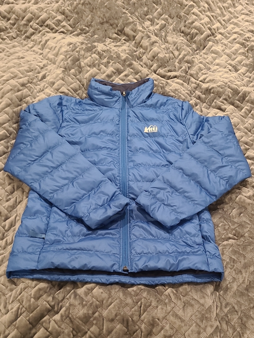 Blue REI Kids Down Insulated Jacket